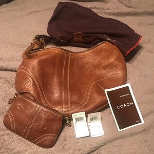Coach Soho BRD Leather Hobo w/ wristlet